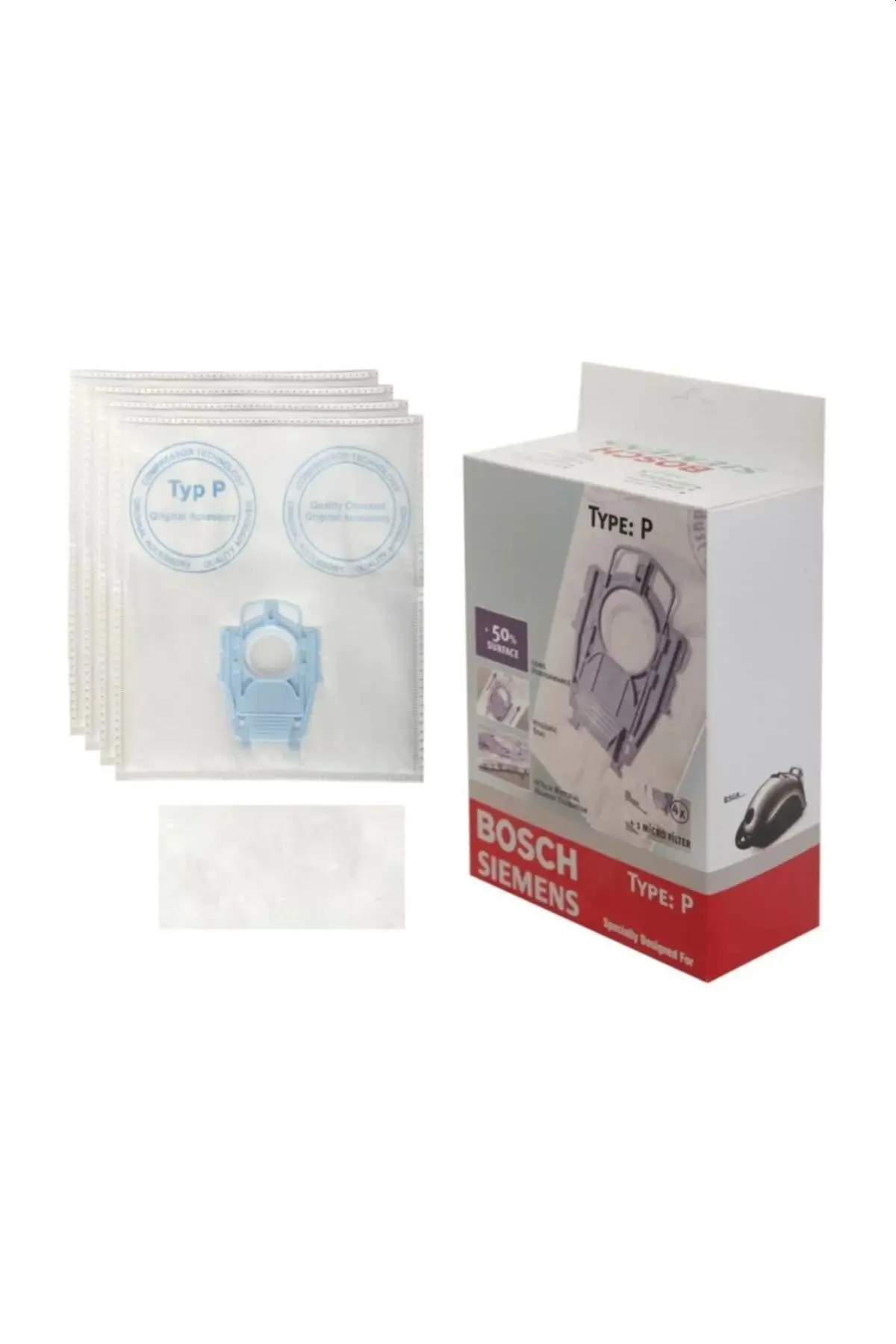 

MHK Parts Vz41afp Vacuum Cleaner Dust Bag 4 Pcs + Filter