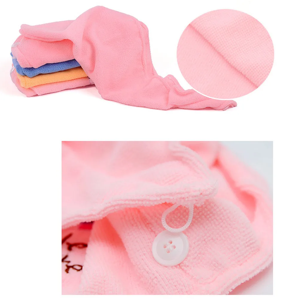 

Microfiber Wisp Dry Head Hair Towel for Women Adult Bathroom Absorbent Quick-Drying Bath Thicker Shower Long Curly Hair Cap