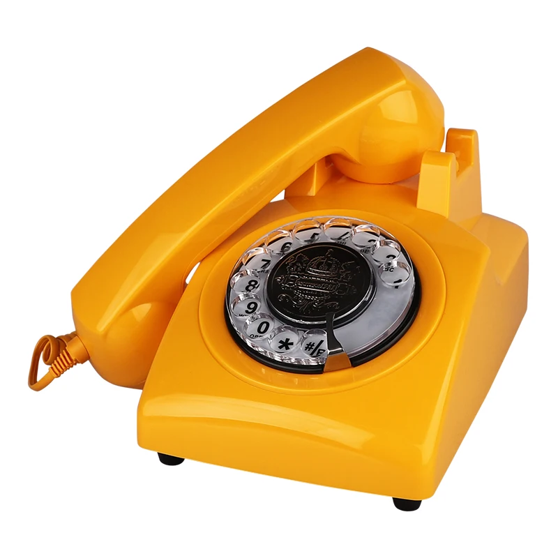 corded black landline phones for home old style antique telephone dial phone with muti function mini phone office accessories free global shipping