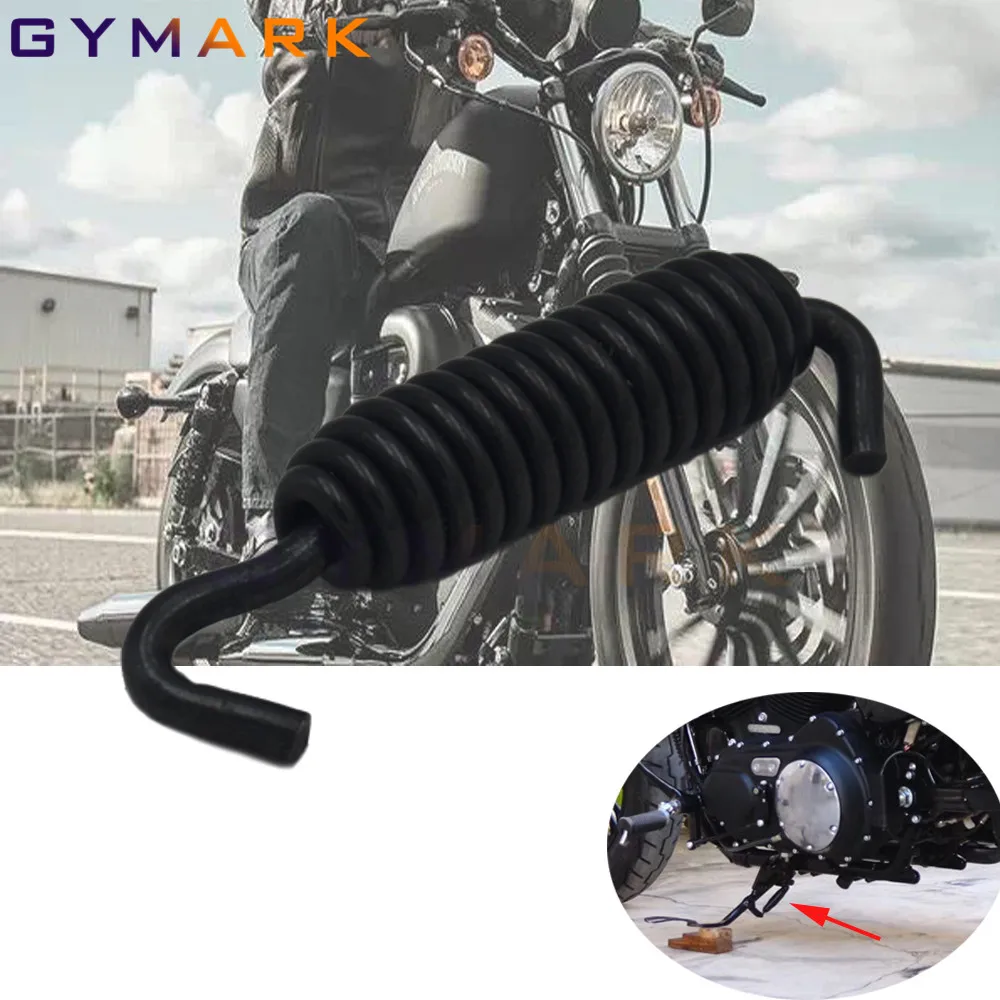 Мотоциклетная пружинная подставка с откидной ножкой боковая пружина для Harley