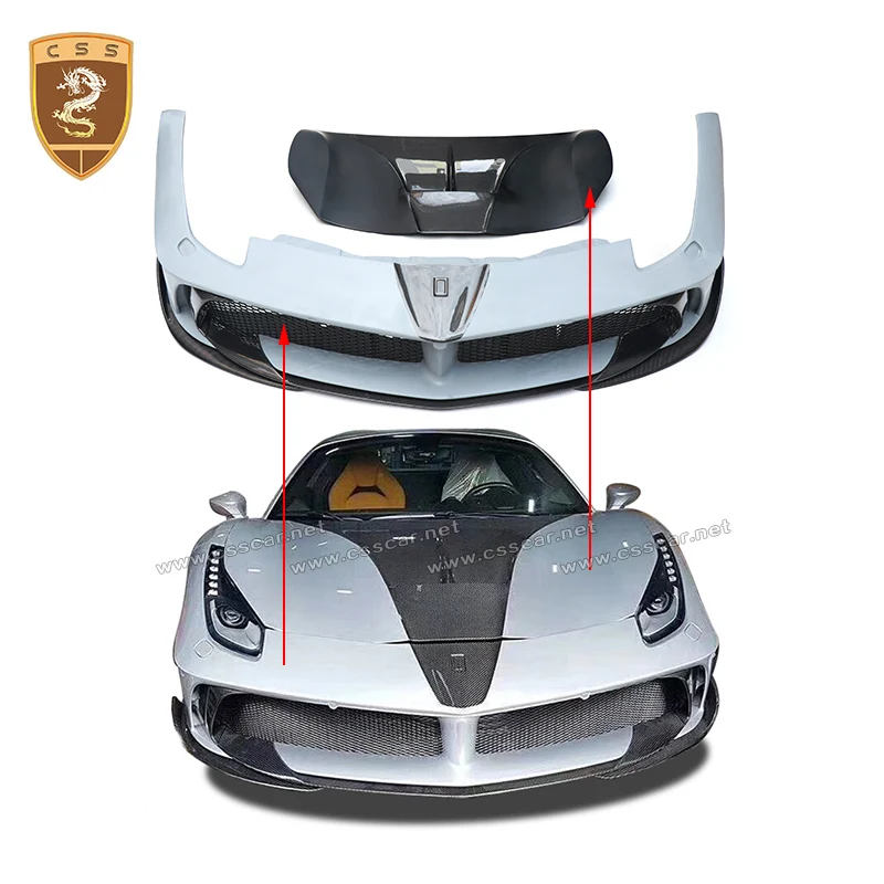 New Fashion M Style carbon fiber FRP body kit for Ferrari-488 GTB high quality aerokit CSSYL auto accessories | Автомобили и