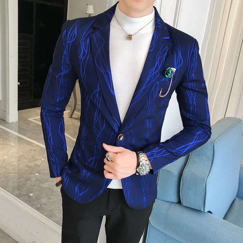 Осень 2020 новый костюм с принтом мужской культ нравственность модный красивый