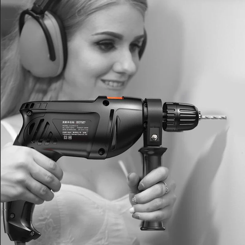 LOMVUM электрическая дрель 220 В домашний электроинструмент отвертка ударная