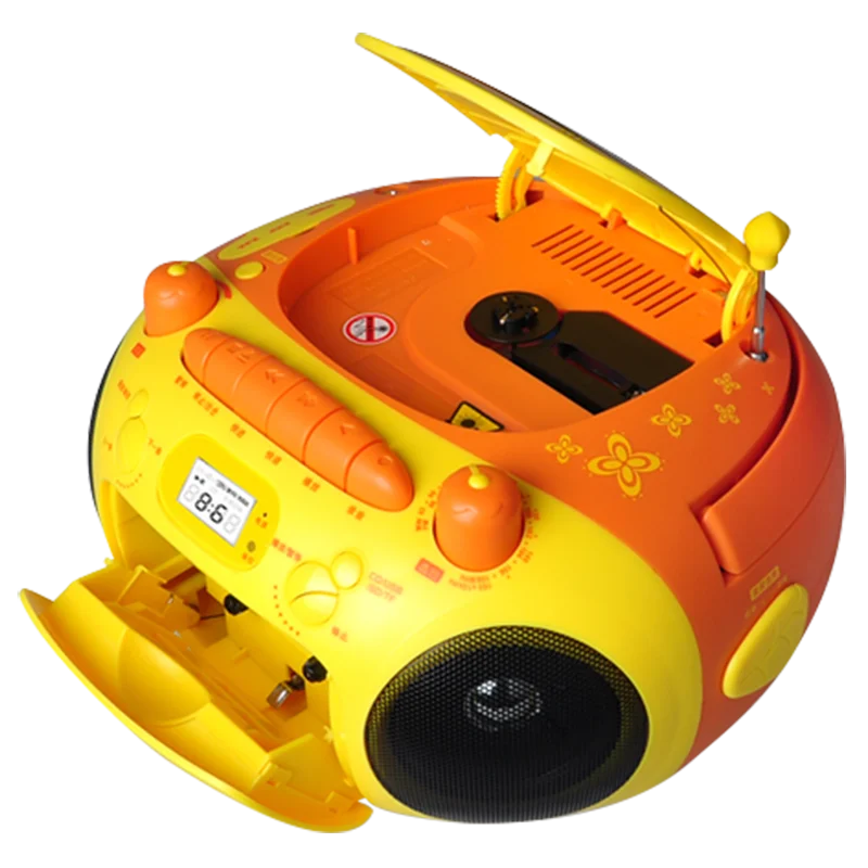 Портативный CD-проигрыватель 5 в 1 бумбокс магнитофон ретранслятор радиопульт