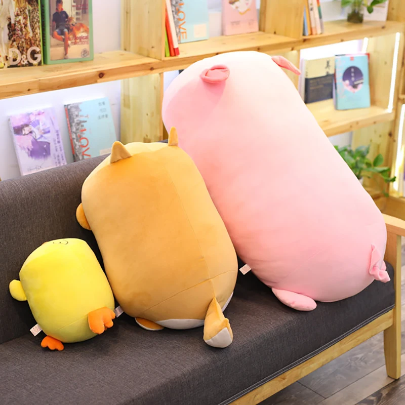 Жирных Животные плюшевая игрушка длинный валик мягкий комплект для сна друг
