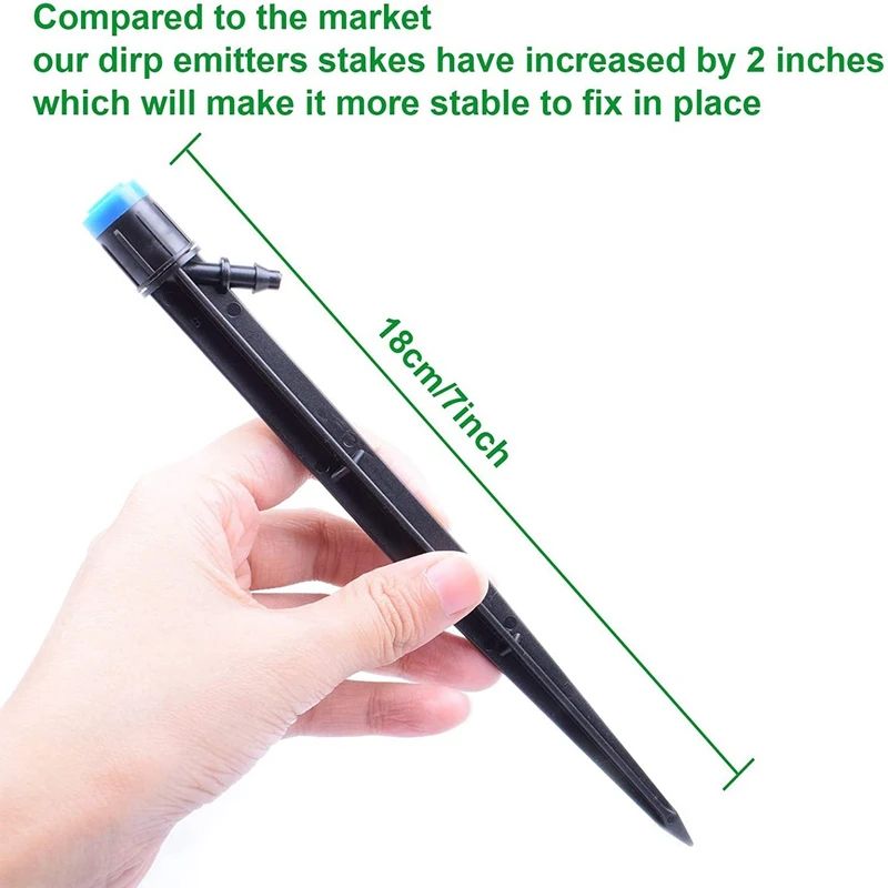 

110 Pcs Garden Accessories:100 Pcs Drip Irrigation Fan with a Inserted Sprayer & 10Pcs Water Spray Head Nozzle