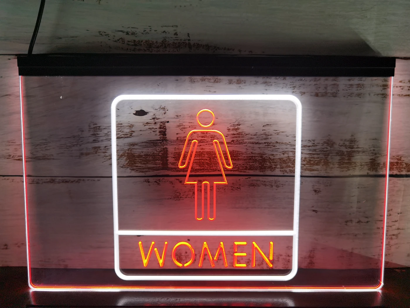 

SS161 Women Toilet Restroom WC Display Dual Color LED Neon Sign