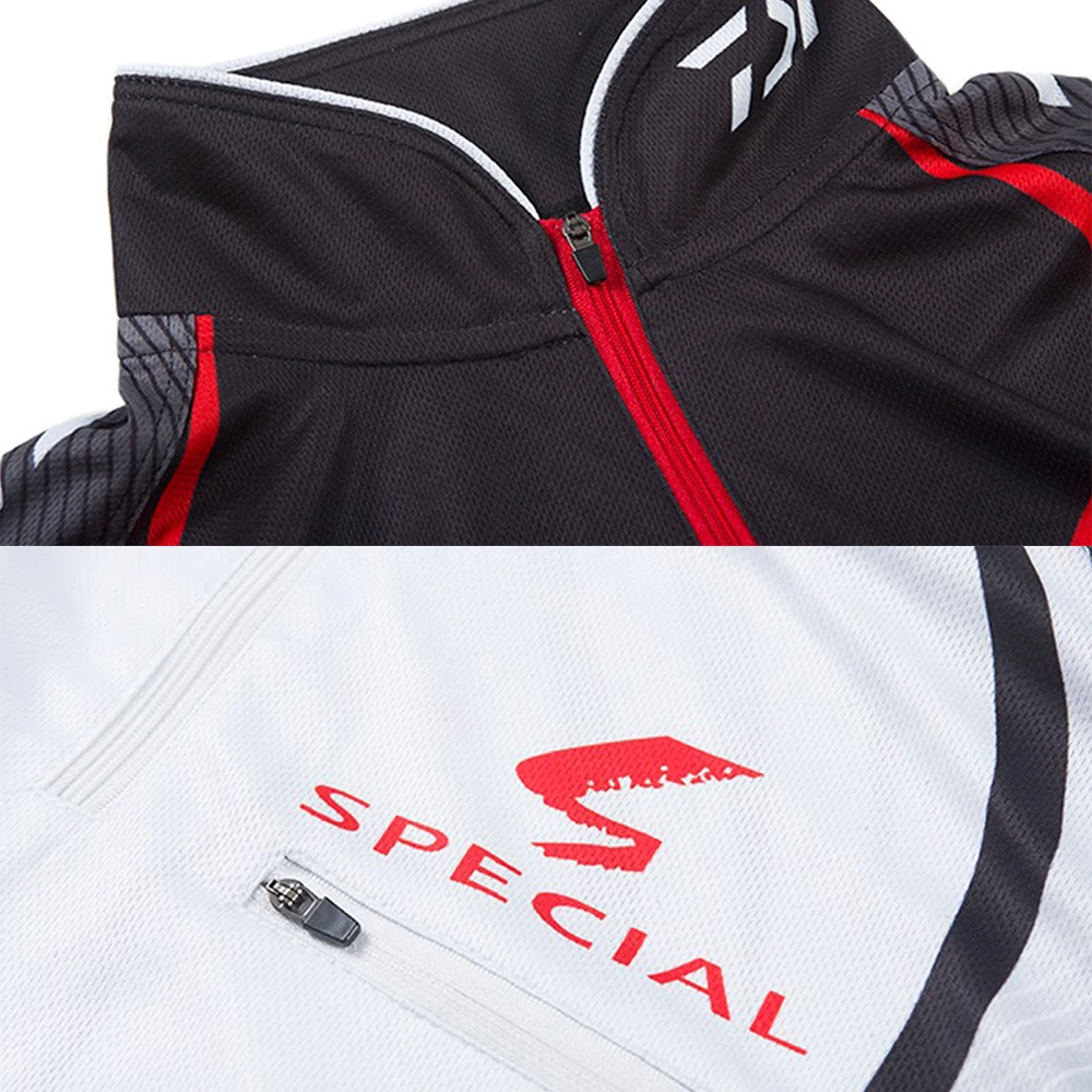 

Fishing Shirt men Outdoors Clothes Vests Fishing Clothes UV Zipper Wicking Breathable Short Sleeve Fishing t Shirt