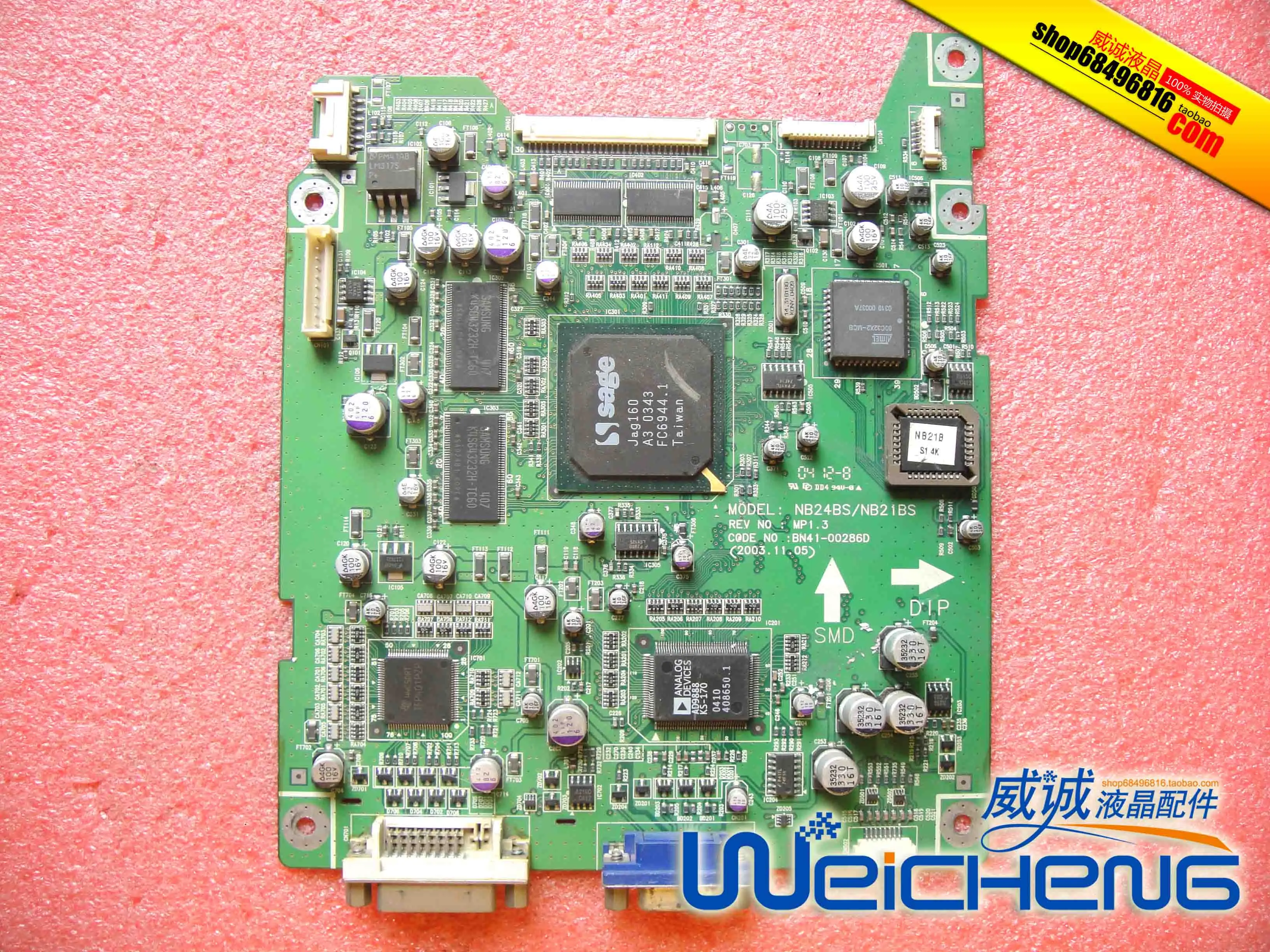 

Three-Star 243T Driver Board Nb24bs/Nb21bs Mainboard BN41-00286D