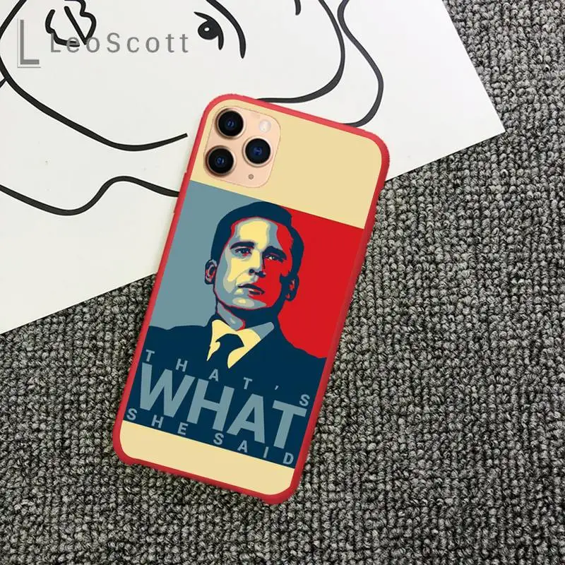 

The office tv show Phone Case Candy Color for iPhone 11 12 mini pro XS MAX 8 7 6 6S Plus X 5S SE 2020 XR