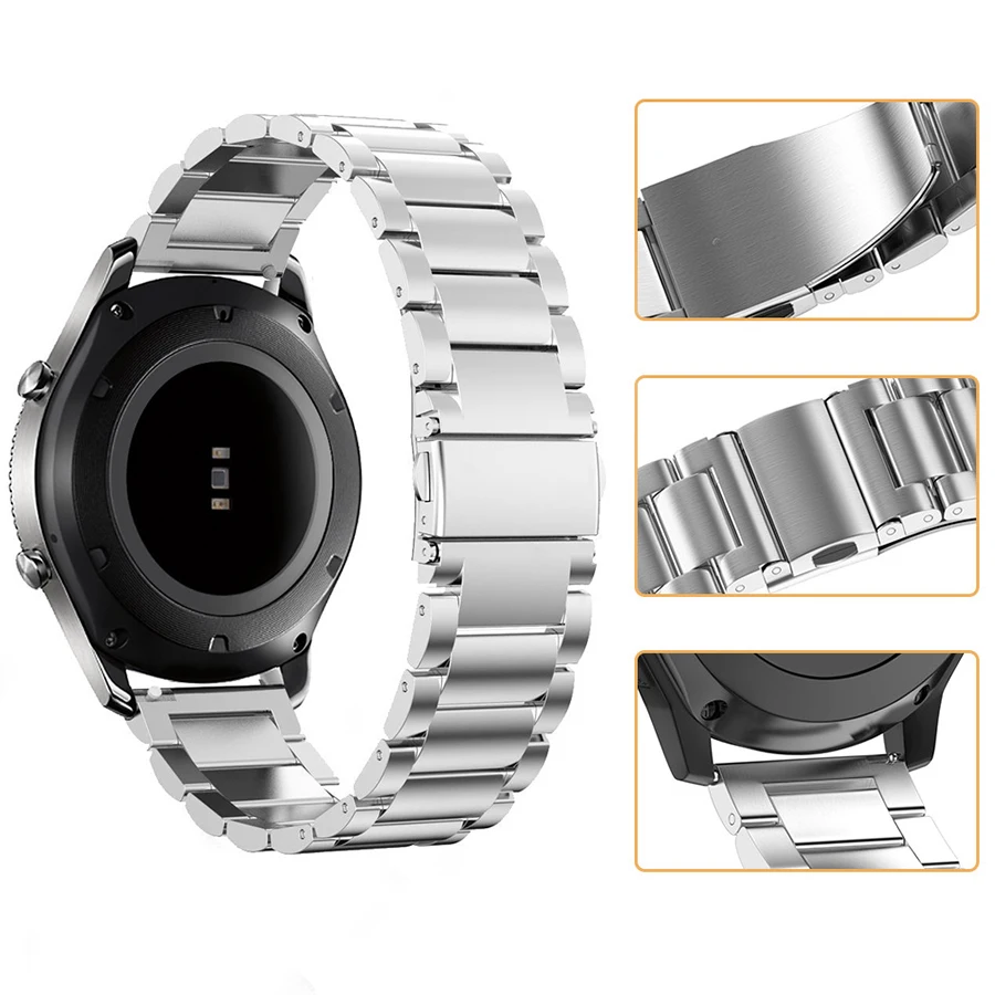 20 мм Миланский Браслет для часов из нержавеющей стали для samsung Galaxy Watch Active 42 мм gear S2 Classic gear спортивный ремешок на запястье