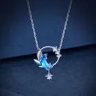 Женское колье из серебра 925 пробы, бриллиантовое ожерелье для женщин и девушек, цепочка до ключиц, ювелирное украшение для свадьбы и вечеринки, бриллиант dz650