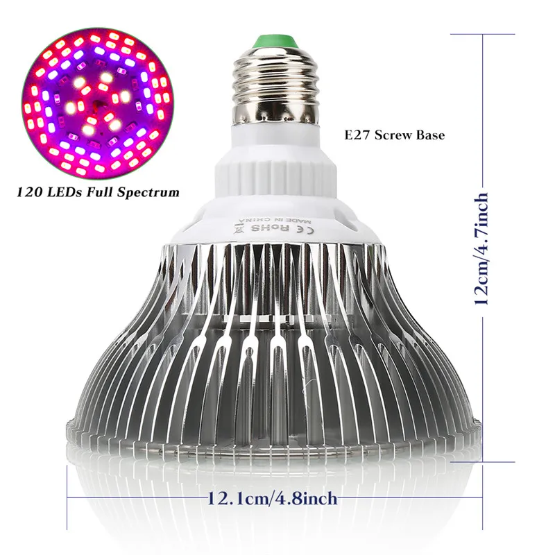 1/2/4/8 шт. ультрафиолетовая лампа для выращивания растений 80 Вт|Промышленные