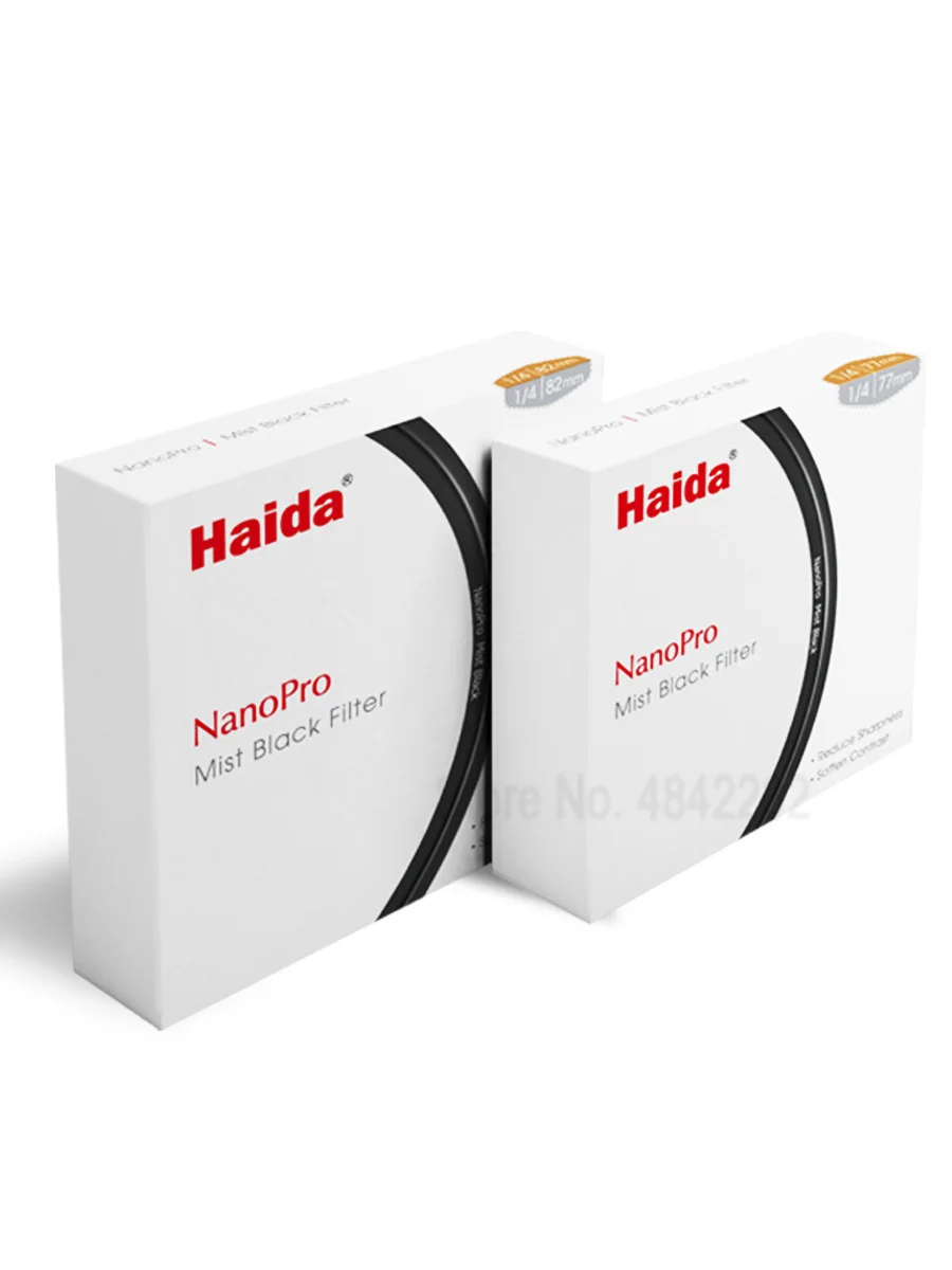 Оптическое стекло Nano Pro MC Черный Туман 1/4 фильтр объектива 52/58/62/67/72/77/82 мм