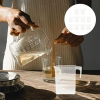 10pcs 250ml graduated measuring cup liquid measuring cup set for laboratory thickened transparent plastic square measuring cup