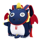 Детский Школьный рюкзак с 3d-рисунком маленького дракона