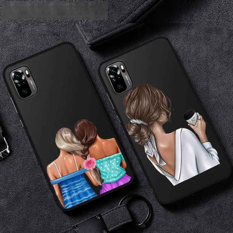 

Fashion coffee women Cover Phone Case For Xiaomi Mi Redmi Note 8T 9T 9S 9A 10 7 8 9 Lite pro
