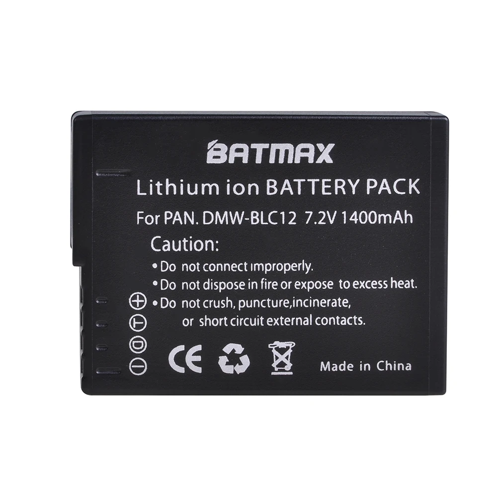 Аккумулятор большой емкости DMW BLC12 BLC12e DMWBLC12 для Panasonic FZ1000 FZ200 FZ300 G5 G6 G7 GH2 DMC GX8|blc12
