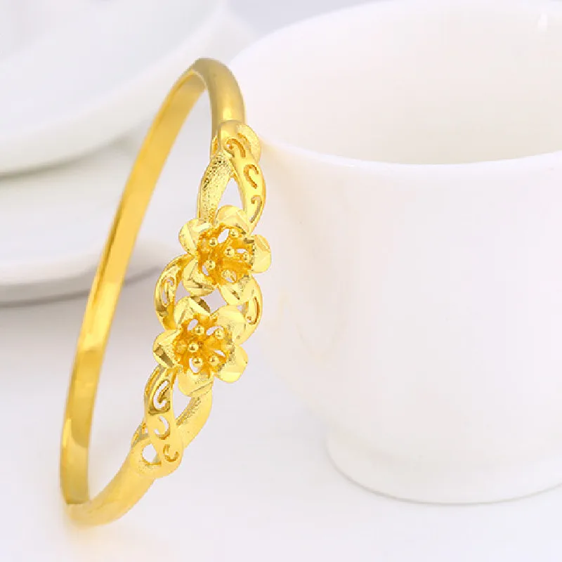 

Chaise Bracelet Copper Plated 24k Gold Charm Bracelet Female