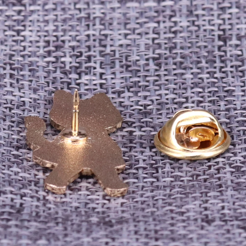 Заколка на лацкан с кошкой девушкой Милая женская брошь кошка для влюбленных