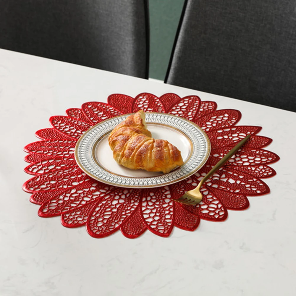 Круглый Противоскользящий коврик для тарелок подстилка чайной чашки