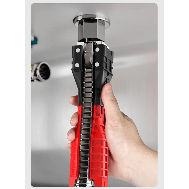 18 in 1 multifunctional wrench spanner hand wrench faucet and sink installing tool faucet socket wrench kitchen bathroom tools free global shipping
