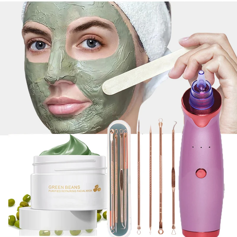 3 предмета в комплекте маска для ухода за кожей лица Для женщин угрей очиститель