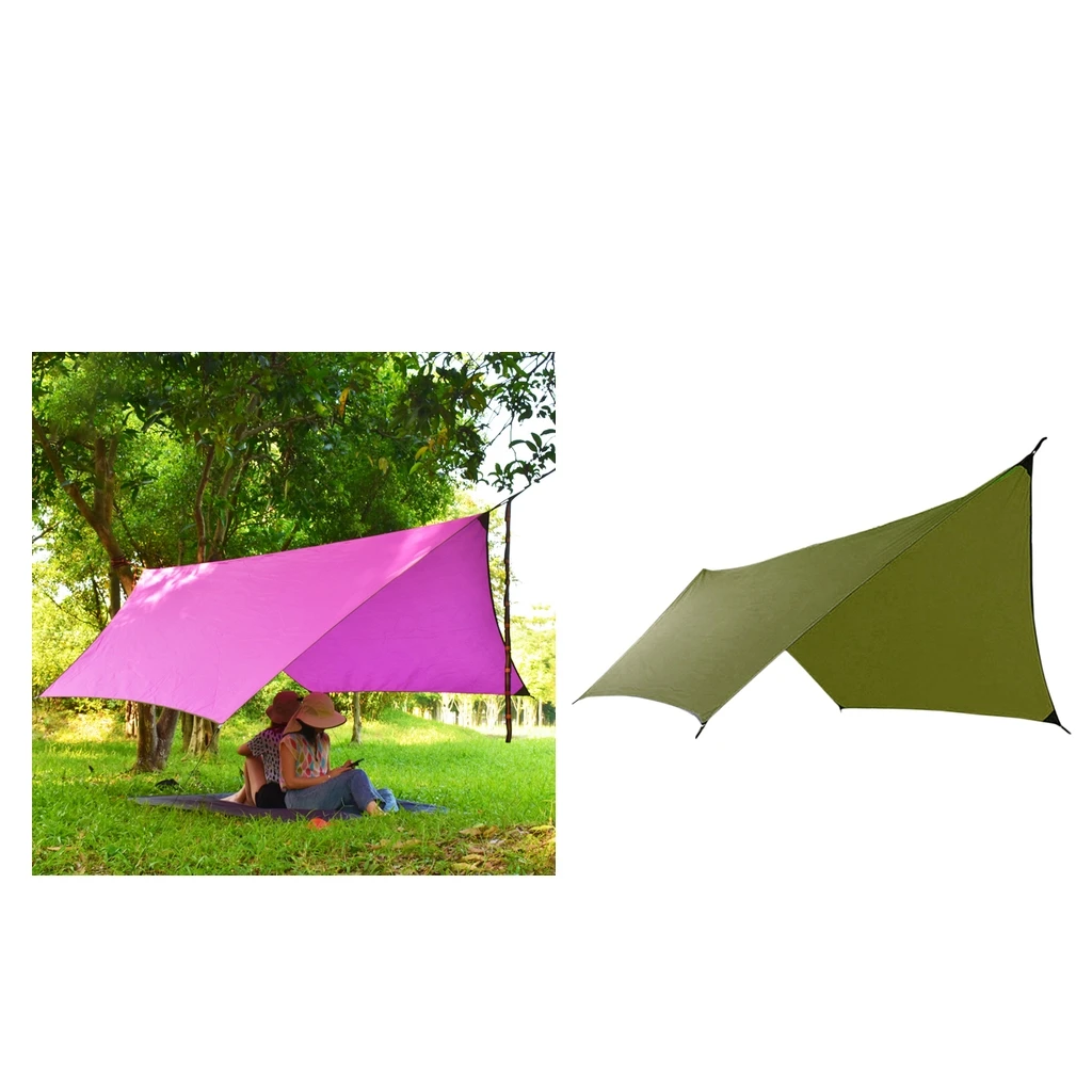 

Camping Rain Fly Tarp Shelter Beach Sun Rain Shelter Awning Ground Cloth