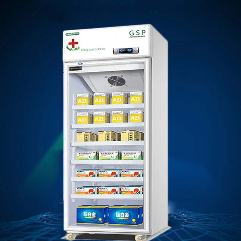 Медицинский шкафчик 270L холодильная однодверная морозильная камера для