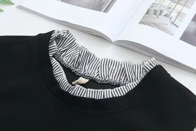 Повседневные платья размера плюс осень 2019 женское модное свободное платье с