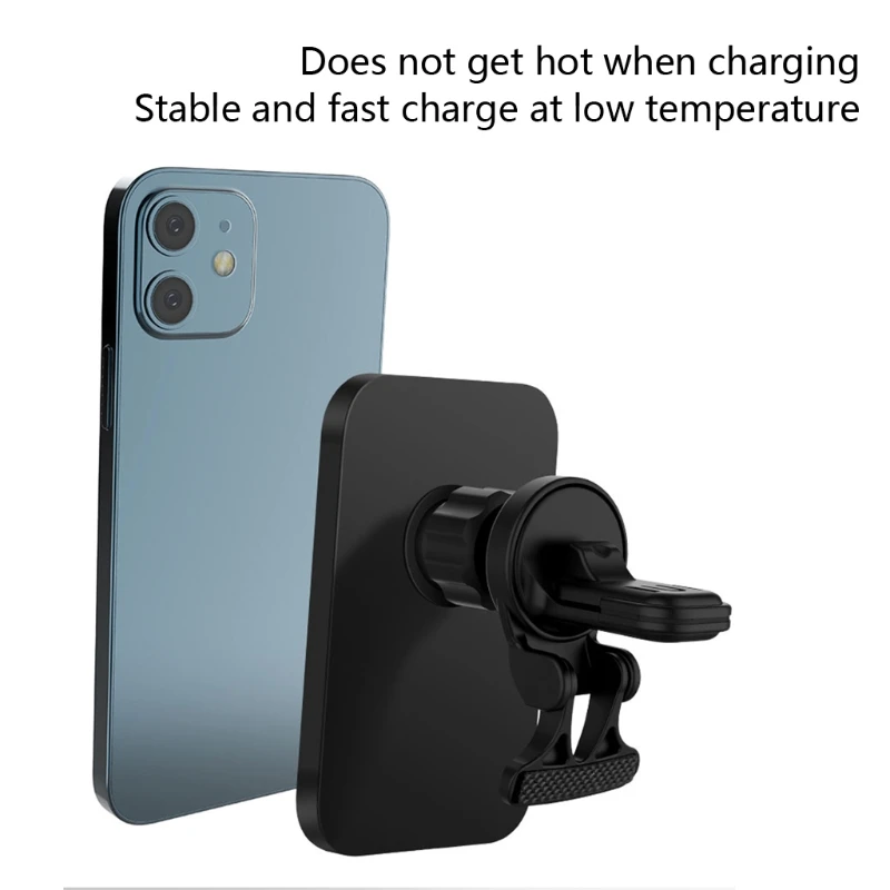 

Magnetic Car Portable Wireless Fast Charging Bracket Compatible with Iph-one 12 Series Compatible with All Mobile Phones