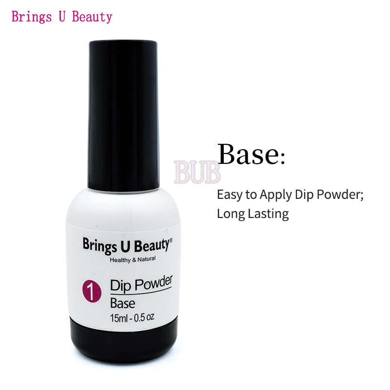 BU-15ml-Base Очень тонкие 10 г/кор. Базовые цвета, французский дизайн ногтей, пудра, прозрачный белый, без лампы, для лечения Ногтей, Dip порошок, гель для ногтей, натуральный, сухой - Цвет: BU-15ml-Base