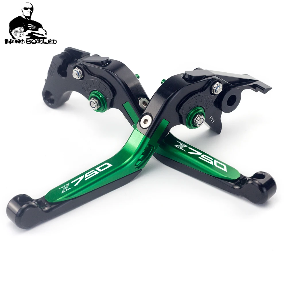 Для Kawasaki Z750 Z 750 (не Z750S ) 2007 2008 2009 2010 2011 2012 логотип CNC складные рычаги тормоза и
