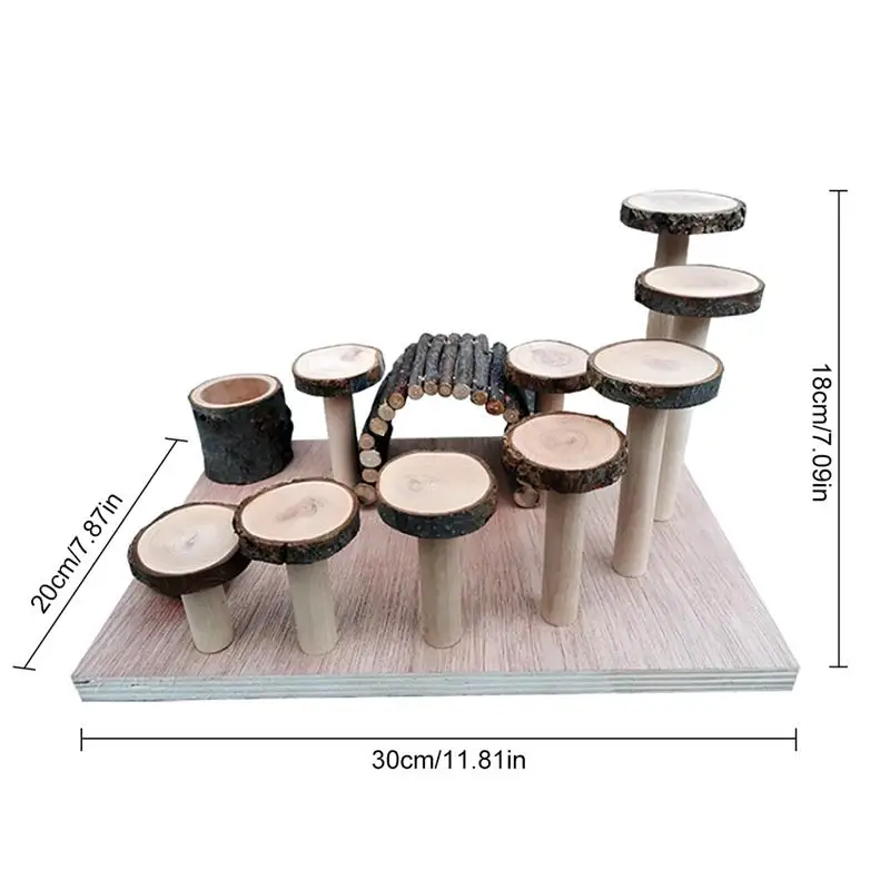 Деревянная игрушка хомяк для скалолазания тренировочная площадка подставка
