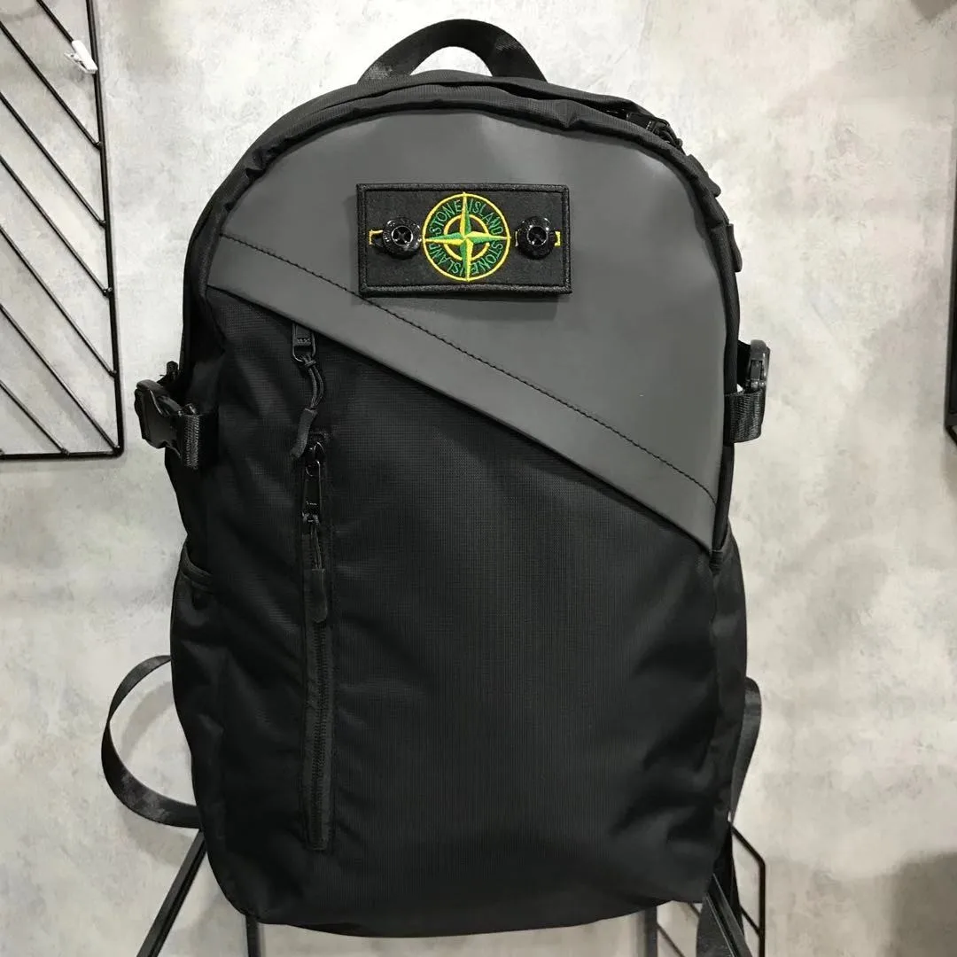 

Stone Island's new hot style bag shoulder men's and women's bag portable school bag large backpack