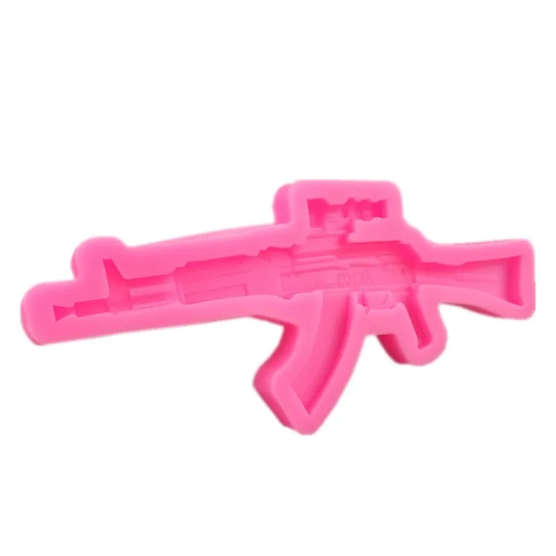 1Pcs Machine gun shape silicone soft candy mold cake decorating tool chocolate Soft Candy Mold | Дом и сад