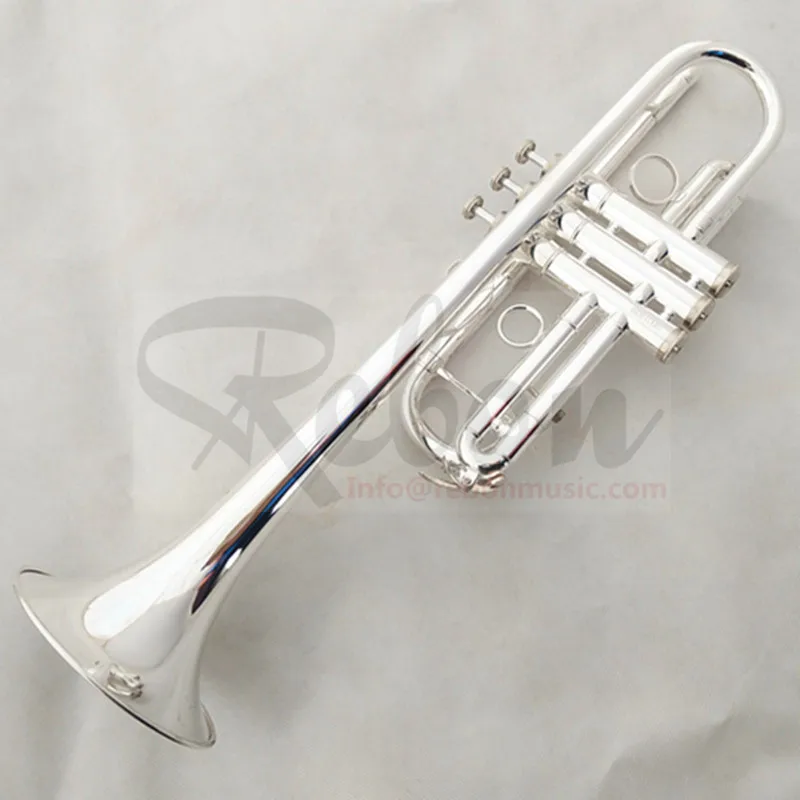 

Weifang Rebon C key Silver Plated cheap Trumpet