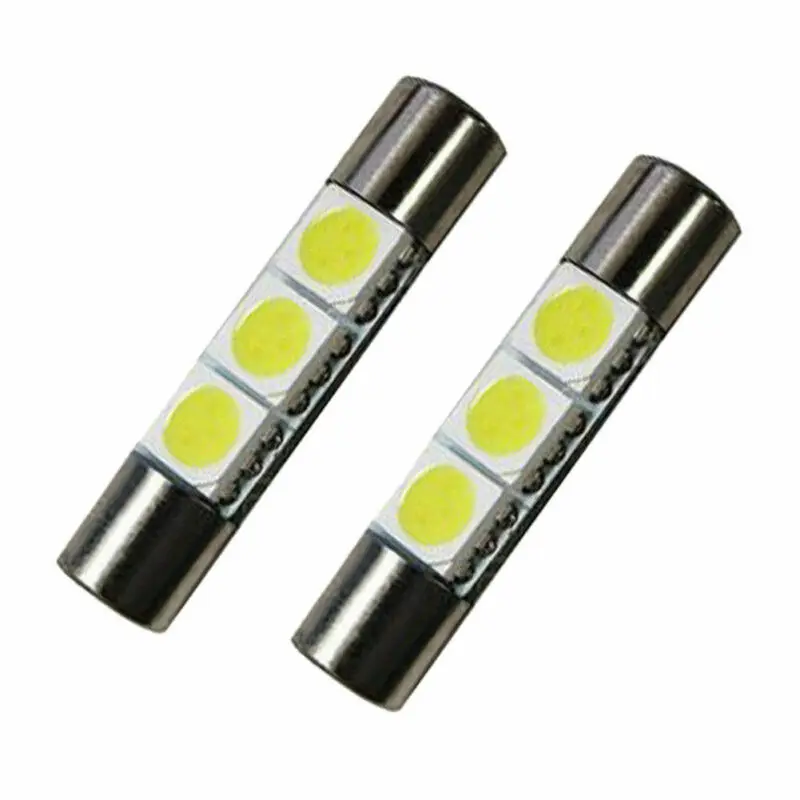 

6 шт. светодиодные лампы Xenon White 3SMD 6641 6614F светодиодный Светодиодная лампа для автомобиля, дневное освещение, лампа для чтения 5500 ~ 6000K
