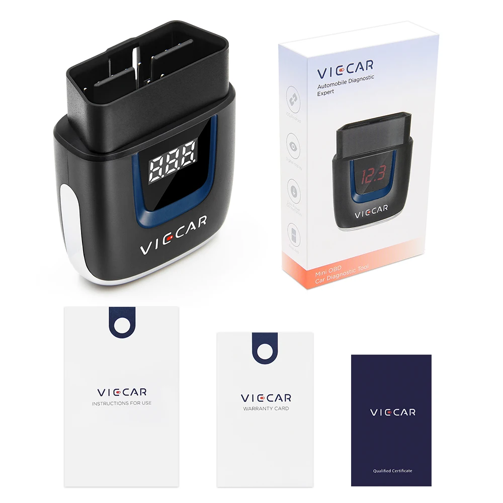 Автомобильный Bluetooth-инструмент Diagnos Viecar VP001/VP003 V2.2 поддерживает Android/Apple Bluetooth 4 0 чип