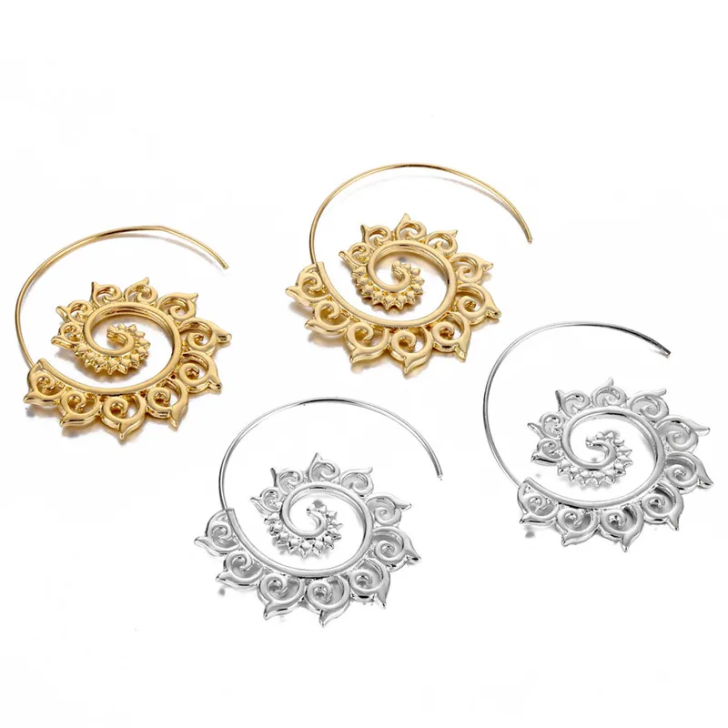 Различные серьги Эффектные в виде шестерни абстрактные Peersonalized для женщин