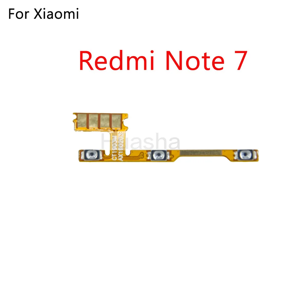 10pcs/lot For Xiaomi Redmi 8 7 6 Pro 7A Note Power Volume Button Switch On Off Flex Cable | Мобильные телефоны и