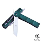 Карманный нож KATSU, D2, стальное лезвие + рукоятка G10 с карманным чипом, практичный складной нож для повседневного использования, кемпинга, охоты