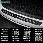 Углеродное волокно заднего бампера Защита Стикеры для Mercedes benz AMG Вито CITAN SPRINTER V-CLASS W124 W204 W205 W108 W213 C200 и т. д