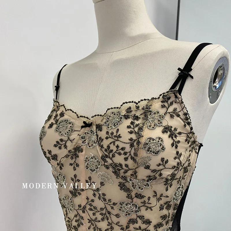 Ажурная кружевная Тюлевая майка новинка 2022 женские майки прозрачная