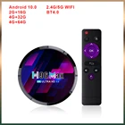 Оригинальный новый четырехъядерный медиаплеер Amlogic S905X4 BT4.0 H96MAX X4 5G Wifi Android 10,0 TV Box