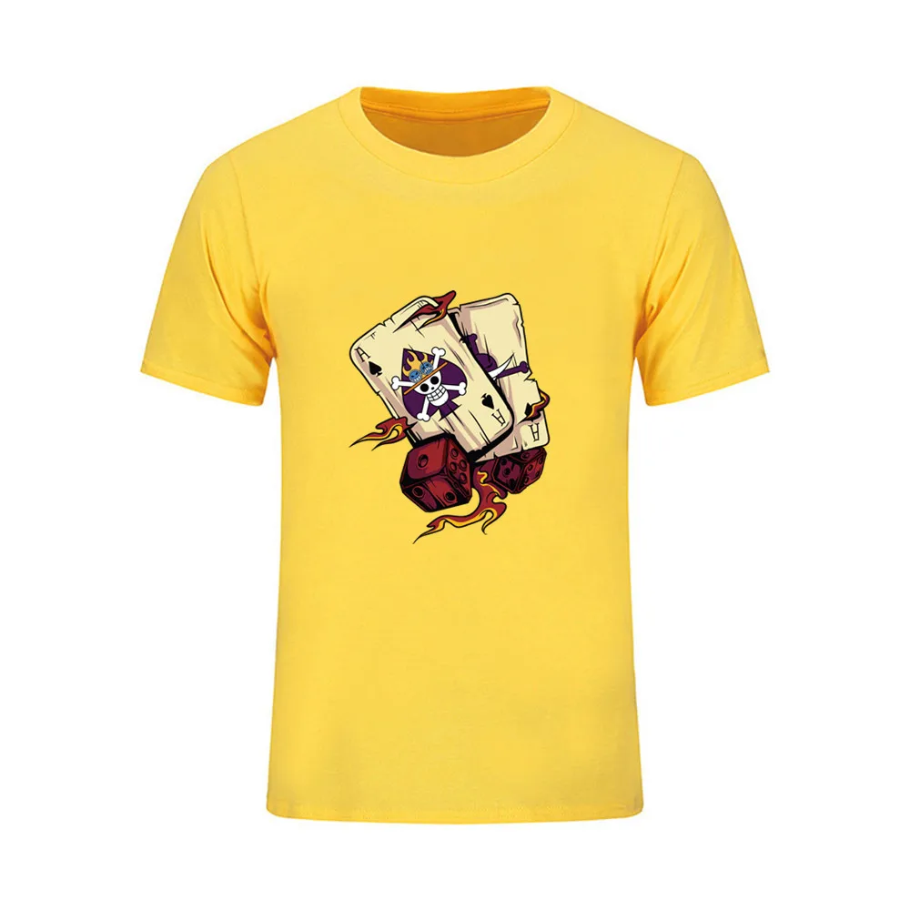 ONEPIECE брендовая футболка с пиратскими картами Мужская коротким рукавом