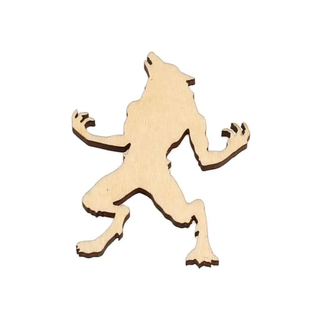 

В форме героя оборотенка, лазерная вырезка талисмана, рождественские украшения, силуэт, без рисунка, 25 штук, деревянная форма (1004)