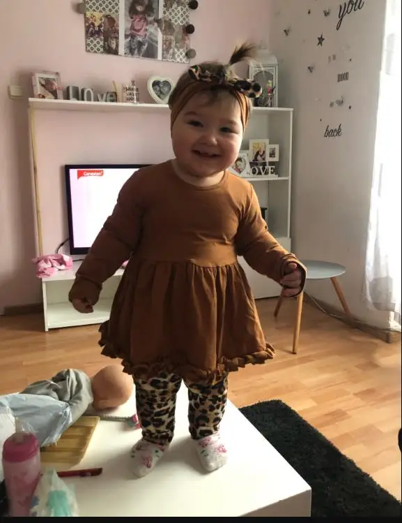 Осенне-зимний спортивный костюм для маленьких девочек | Мать и ребенок