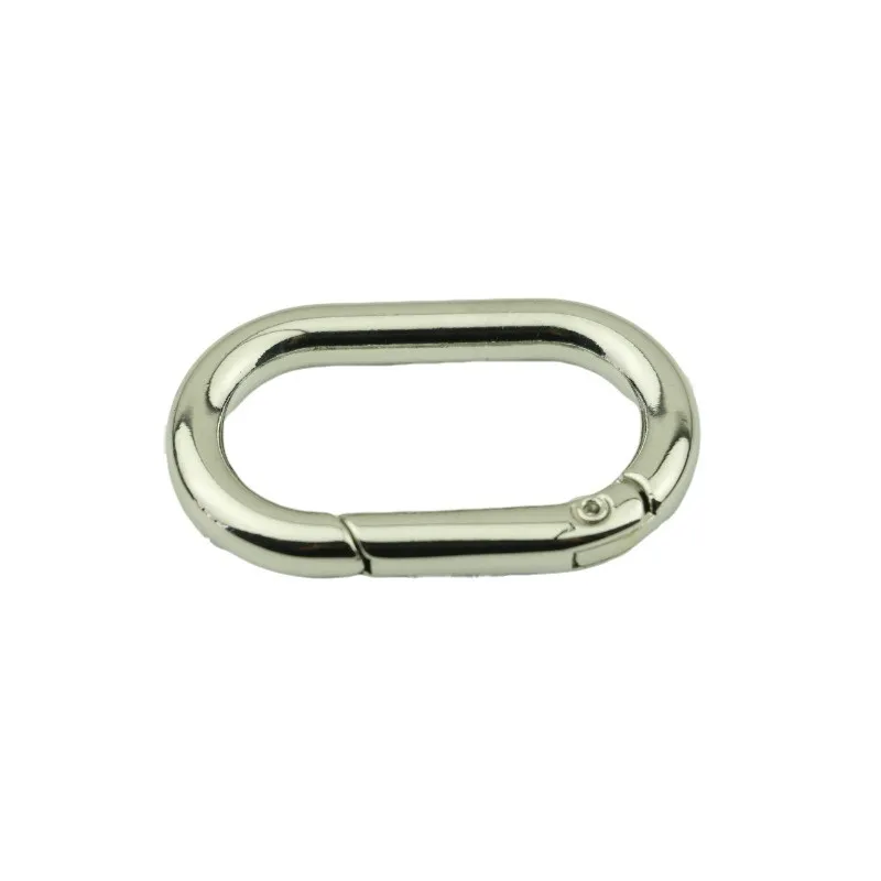 

10PCS Alloy Rectangle Buckles Gate Spring Oval Ring Clips Carabiner Purses Trigger Snap Hooks Bag Backpack Climb Accessories
