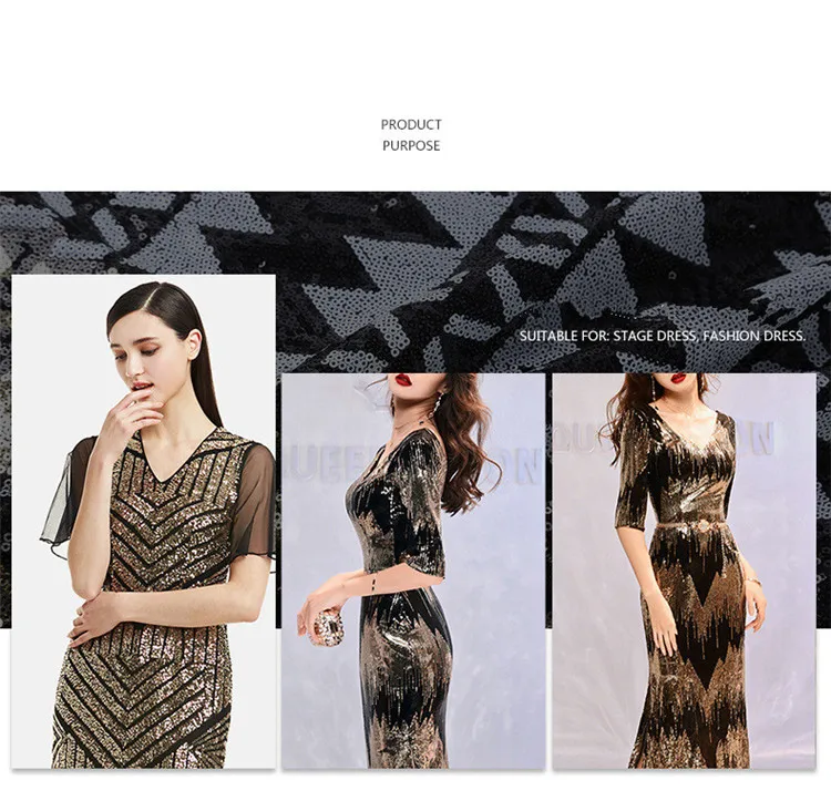 Lace166 белая и черная вышитая сетчатая Пряжа Ткань с блестками модные женские платья платье для выступлений на сцене Одежда Декоративные DIY ткани